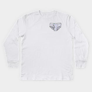 classic tighty whitey Kids Long Sleeve T-Shirt